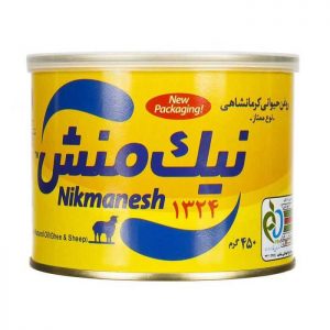 روغن حیوانی کرمانشاهی نوع ممتاز نیک منش 450 گرمی