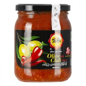 زیتون در سس چیلی بهروز 550 گرمی